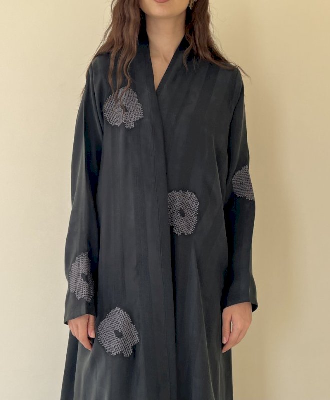 Forest green bloom line cloak