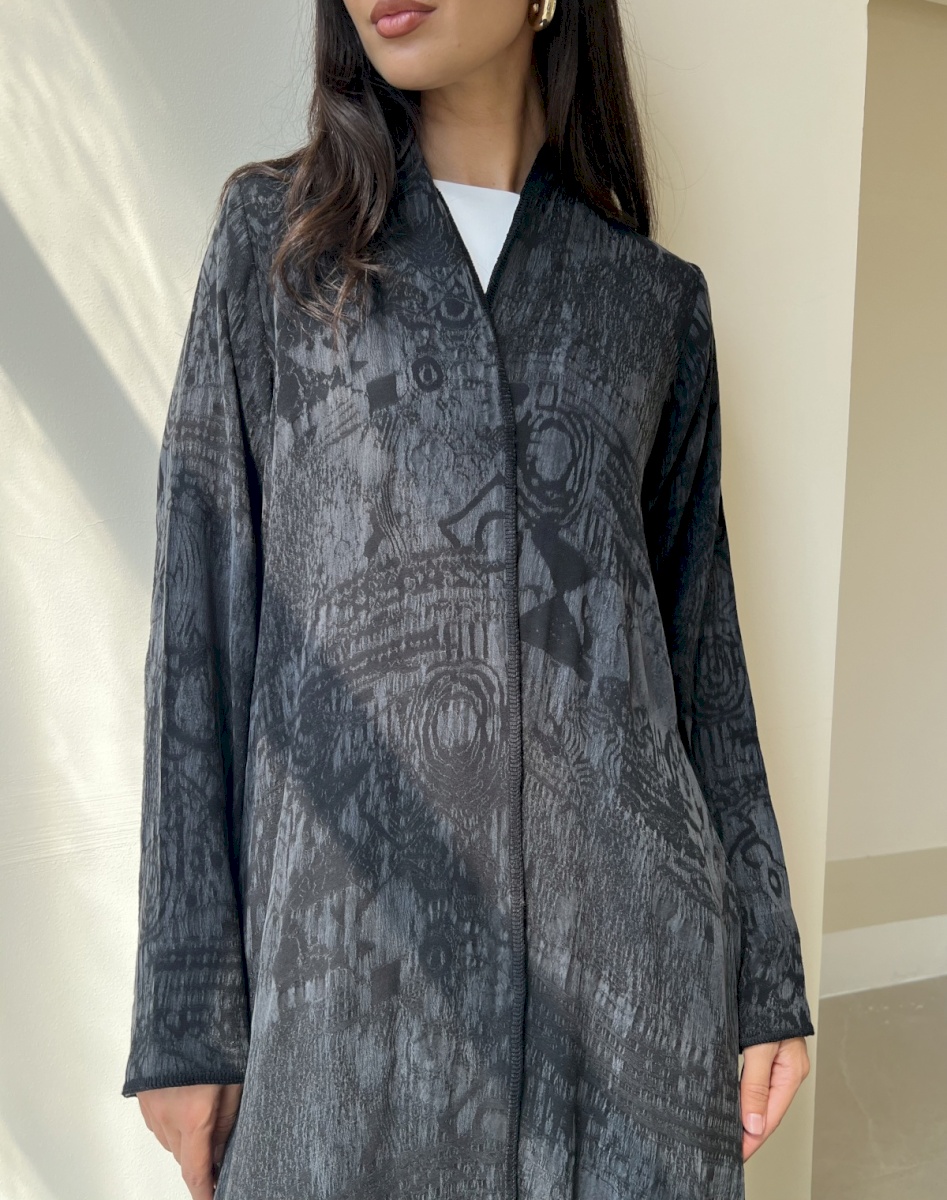 Charcoal etched cloak