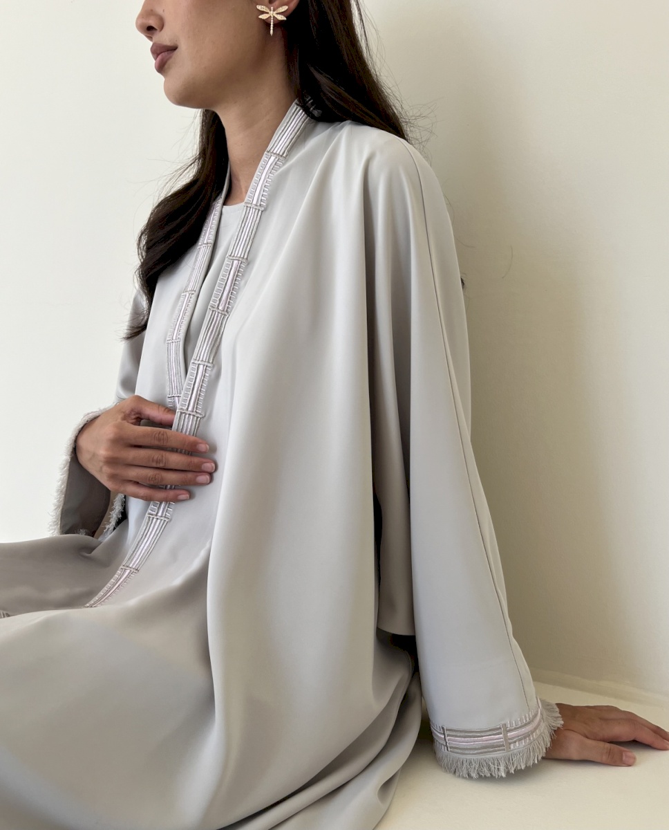 Oat crepe geometric set