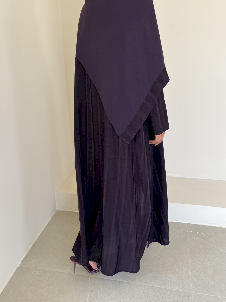 Purple Lustre Striped cloak