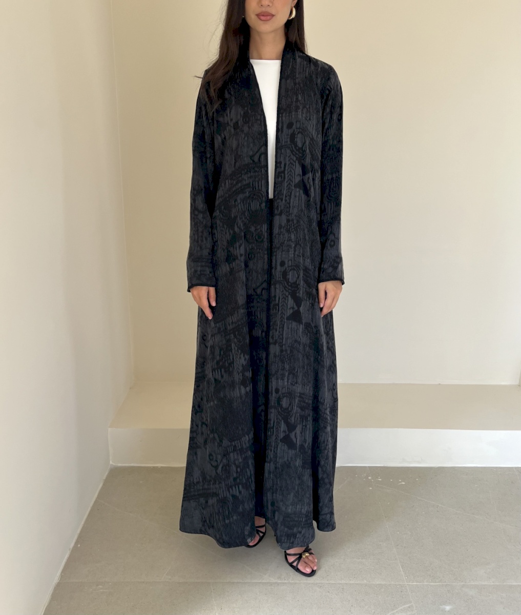 Charcoal etched cloak