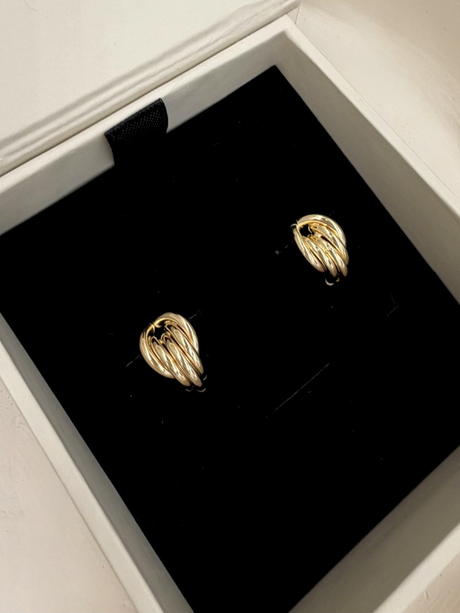 18K YELLOW GOLD MODERN EARRINGS
