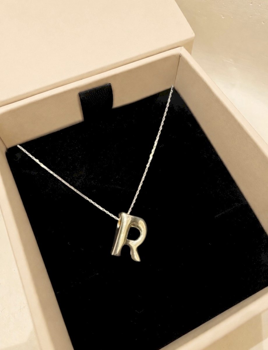 18K YELLOW GOLD INITIAL COLLECTION (LETTER R) NECKLACE