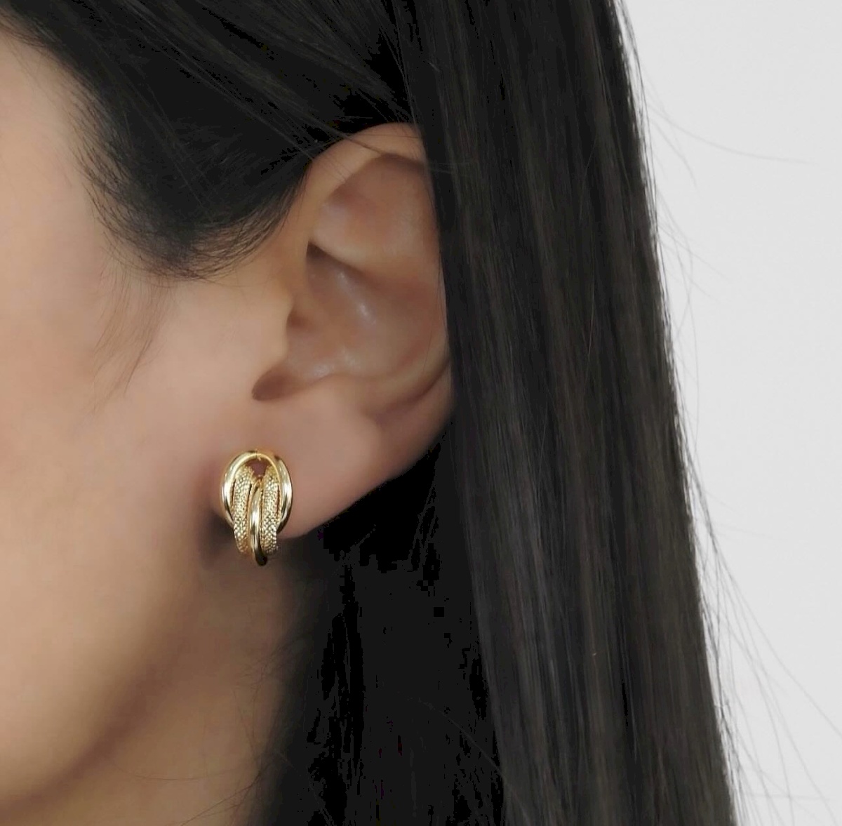 18K YELLOW GOLD MODERN EARRINGS