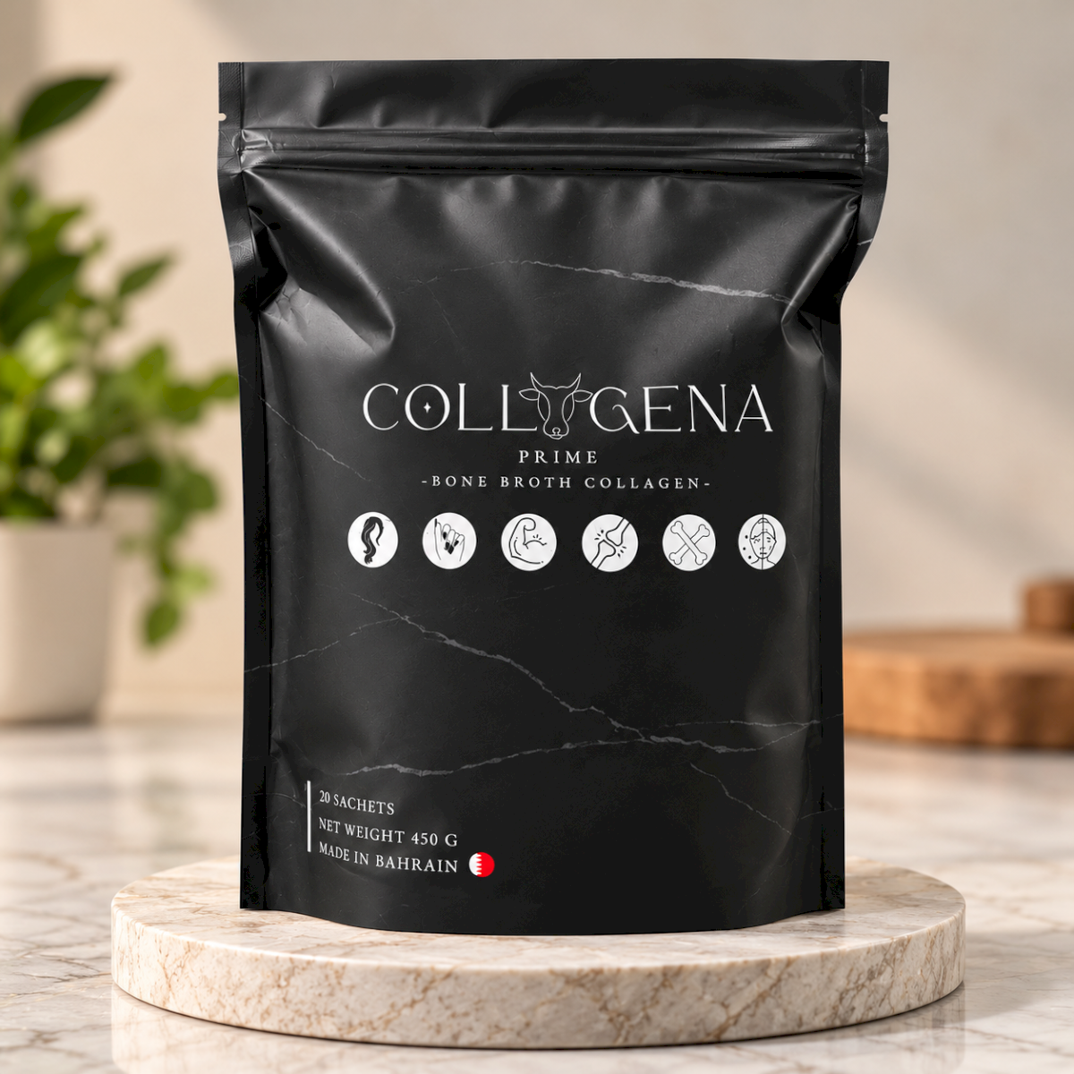 Collagena Prime – Bone Broth Collagen Sachets (20 Servings)