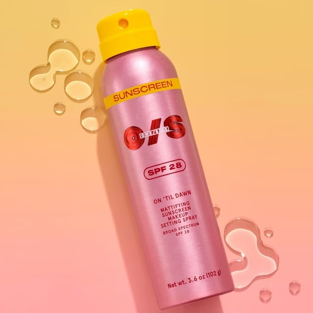 Onesize On 'Til Dawn Mattifying Sunscreen Makeup Setting Spray SPF28
