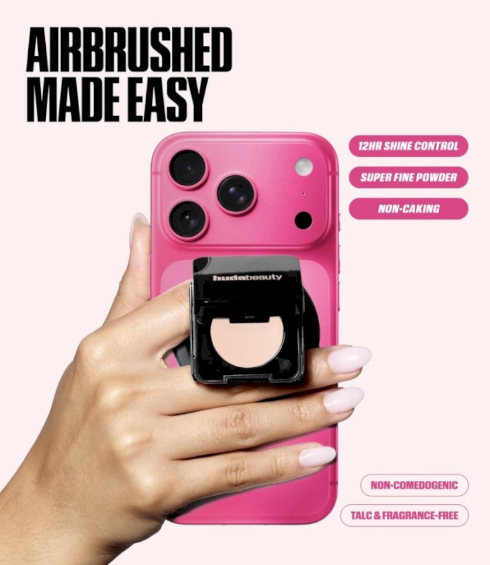 Huda beauty easy bake pressed powder phone grip