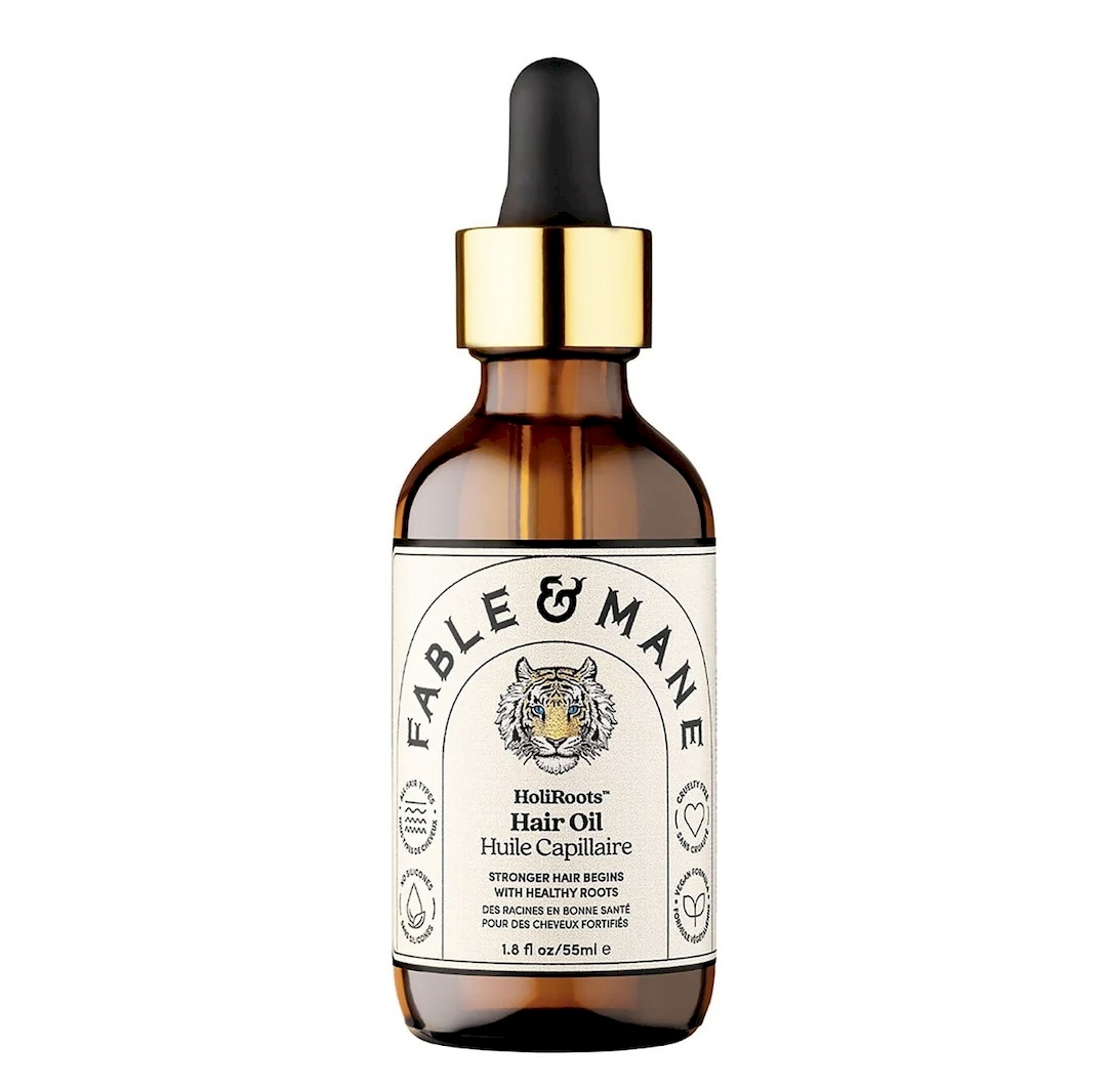 fable & mane holiroots hair oil 55ml
