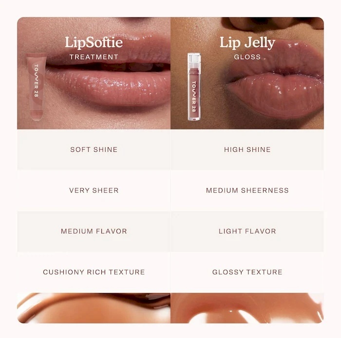 Tower 28 shine on milky lip jelly