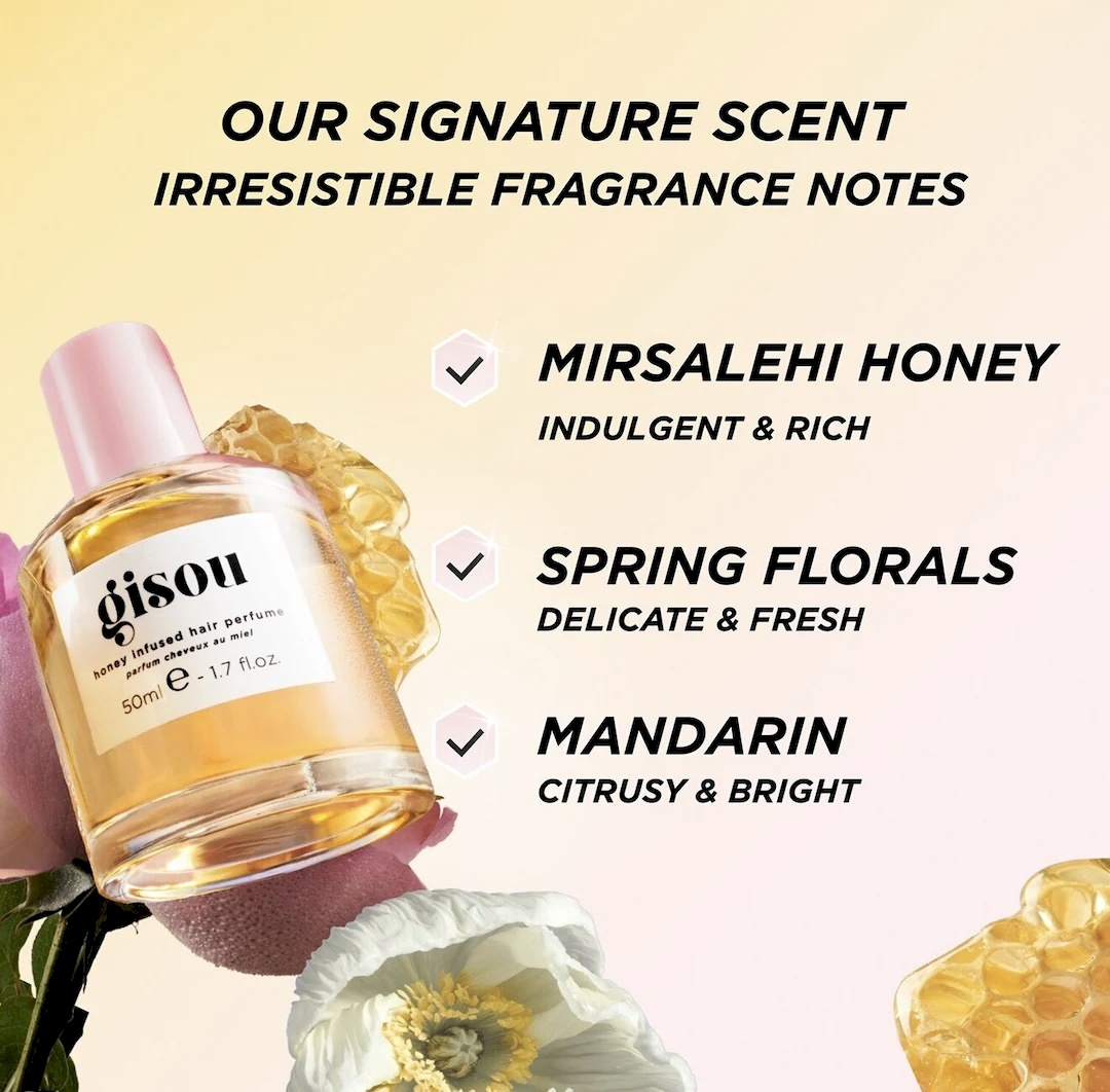 Gisou Honey Infused Hair Perfume - Wildflower Honey 15ml