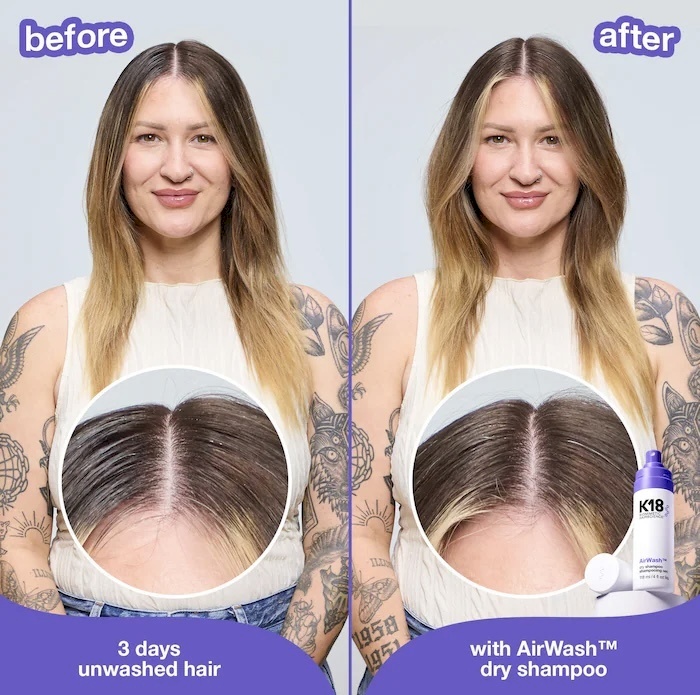 k18 air wash dry shampoo