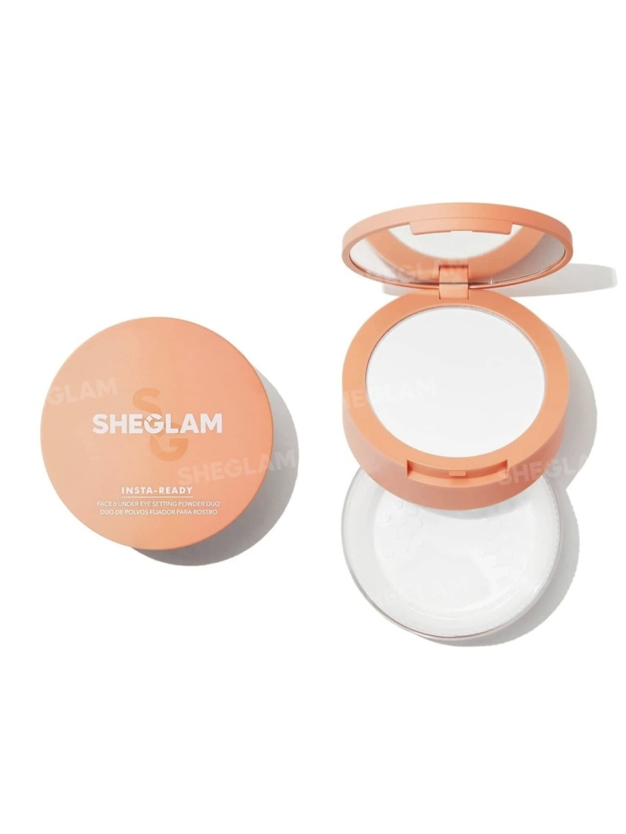 SHEGLAM Insta-Ready Face & Under Eye Setting Powder Duo-TRANSLUCENT