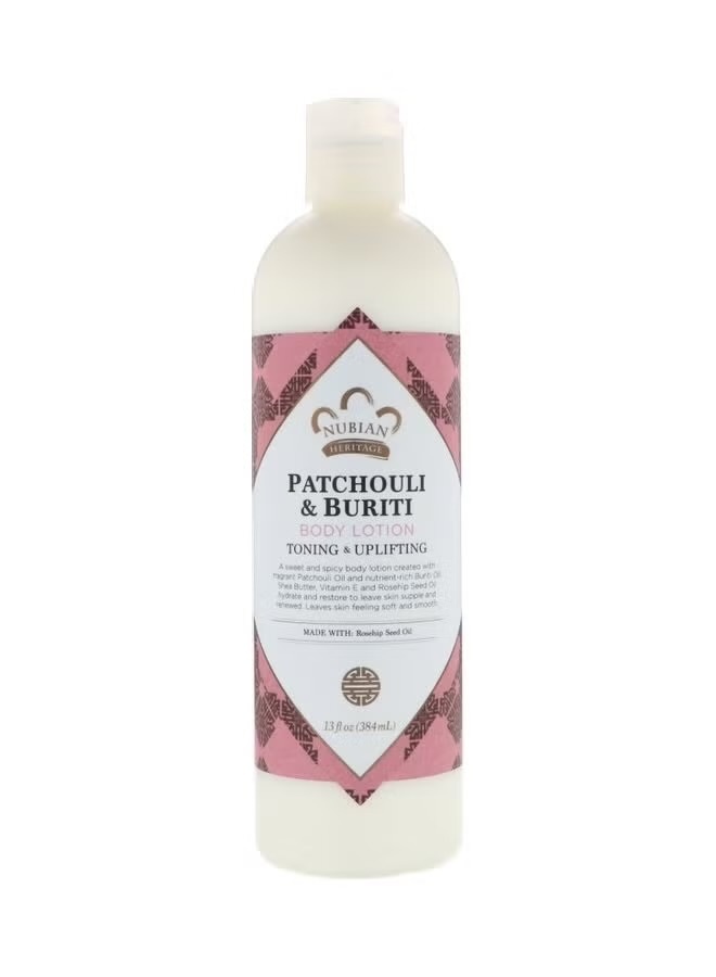 Nubian heritage PATCHOULI & BURITI BODY LOTION 384ml