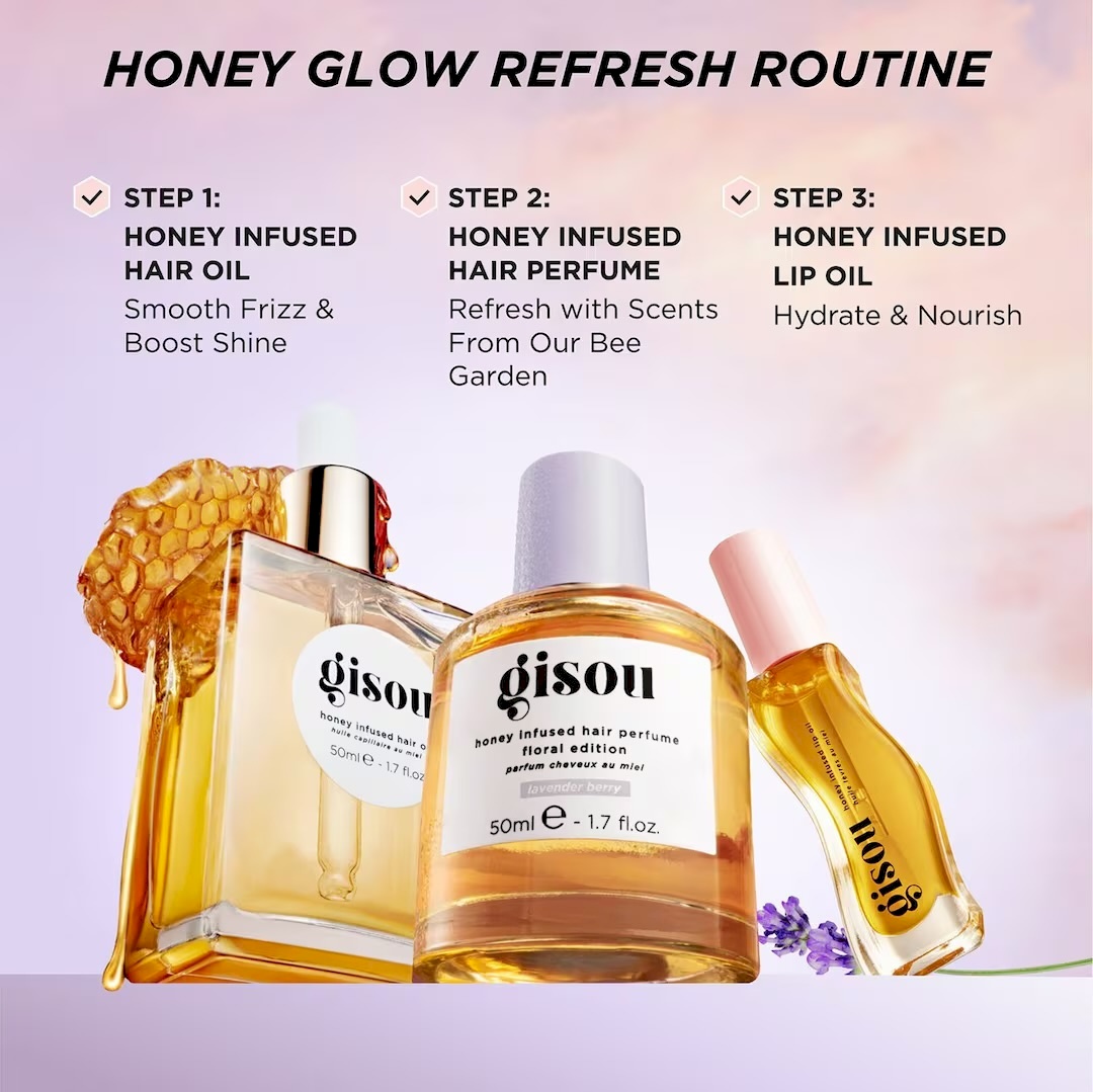 Gisou Honey Infused Hair Perfume Lavender Berry 15ml