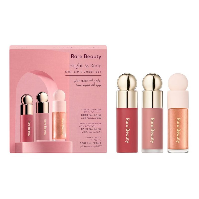 Rare beauty Bright & Rosy Mini Lip And Cheek Set