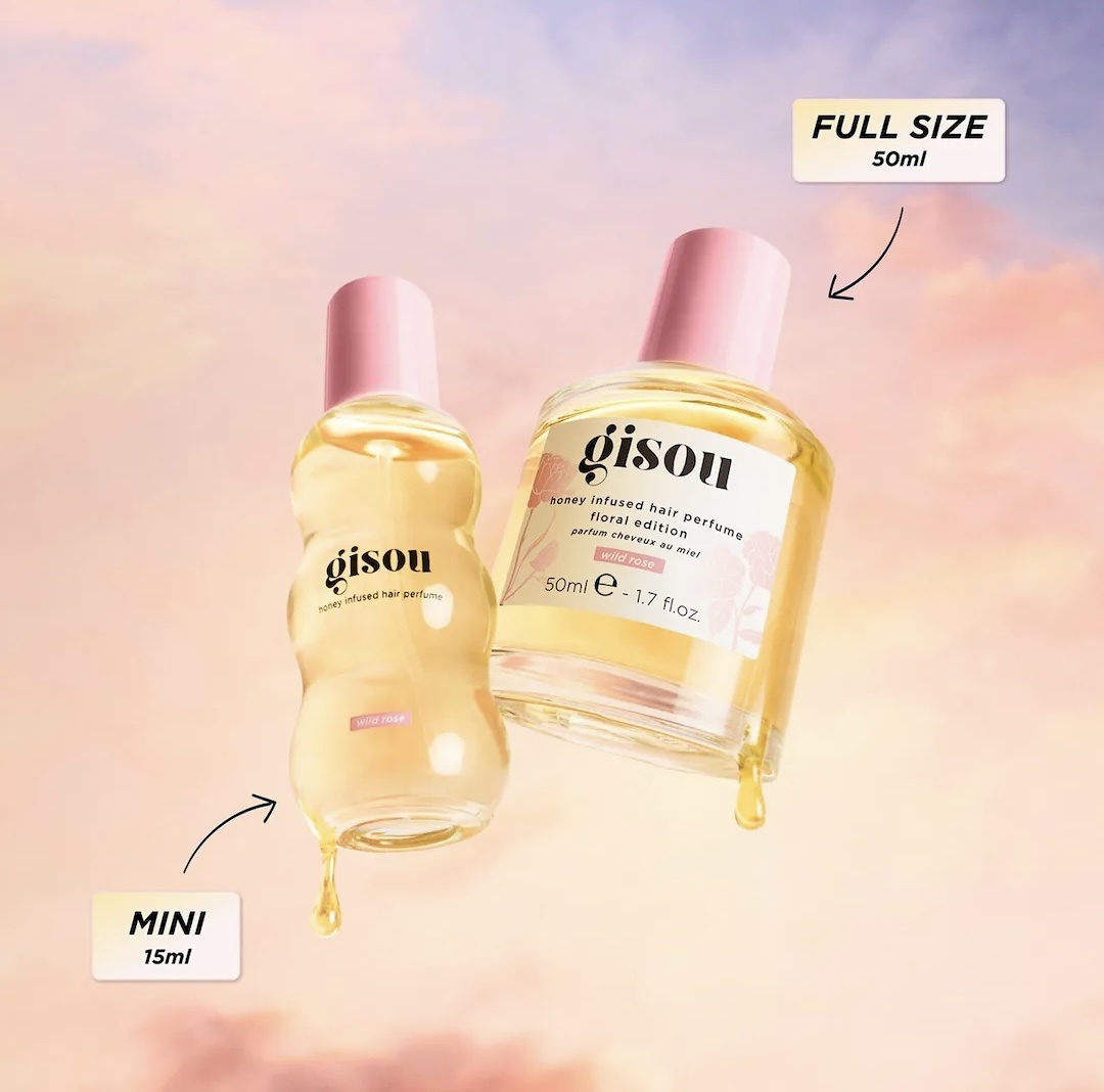 Gisou Honey Infused Hair Perfume - Wild Rose 15ml