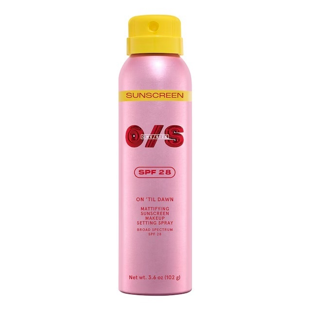 Onesize On 'Til Dawn Mattifying Sunscreen Makeup Setting Spray SPF28