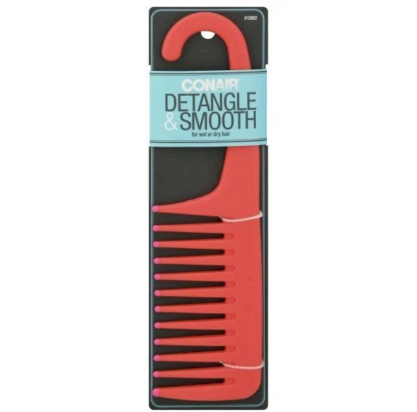 Conair Detangle & Smooth Shower Comb For Wet or Dry Hair 1 Comb