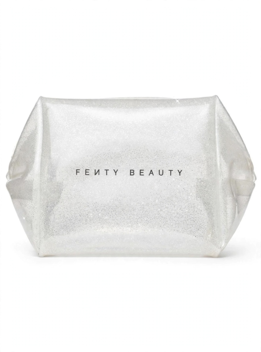 Fenty beauty glitter clear white pouch