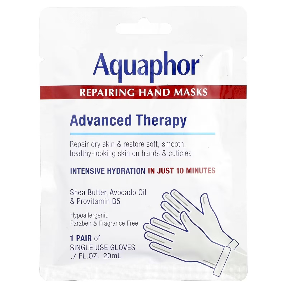 Aquafor repairing hand masks 1pair