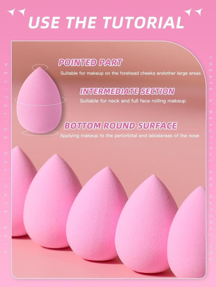 1pc beauty blender - pink