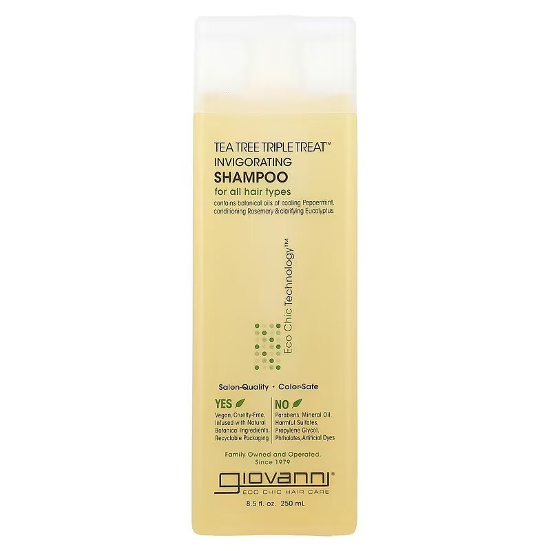 Giovanni Tea Tree Triple Treat Invigorating Shampoo For All Hair Types 250 ml