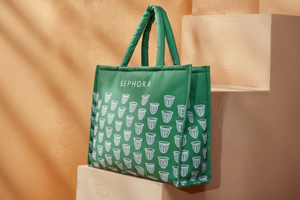 Sephora printed puffy tote 791320