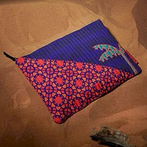 Sephora retail quilted flat pouch