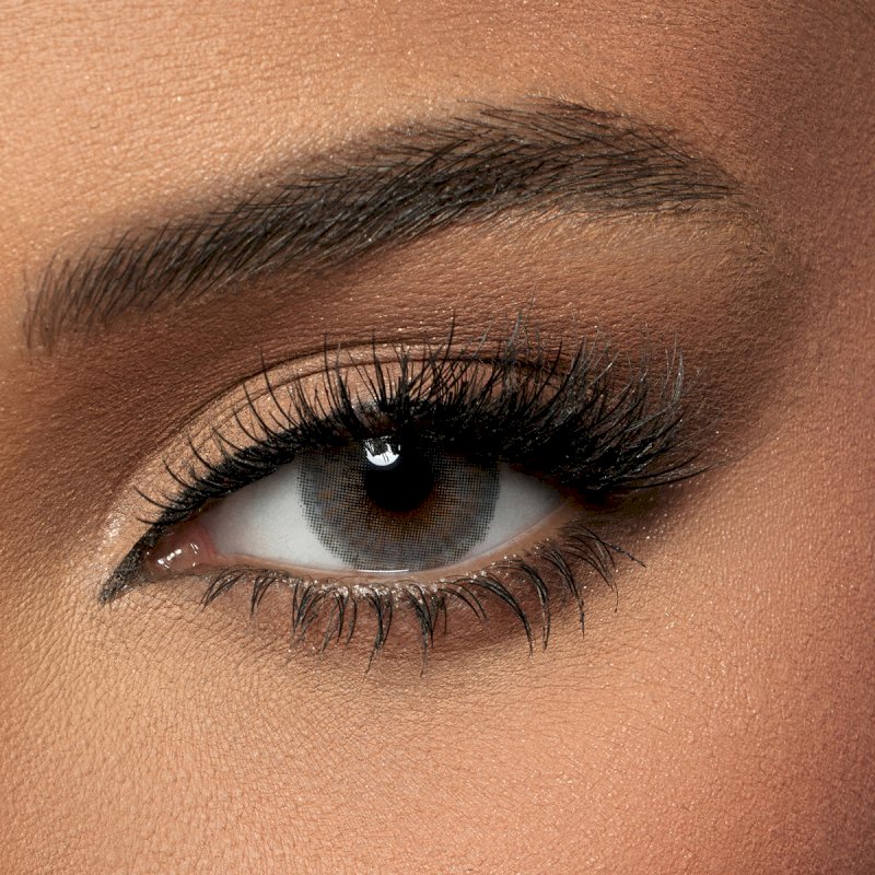 Amara monthly plano contact lenses steel gray