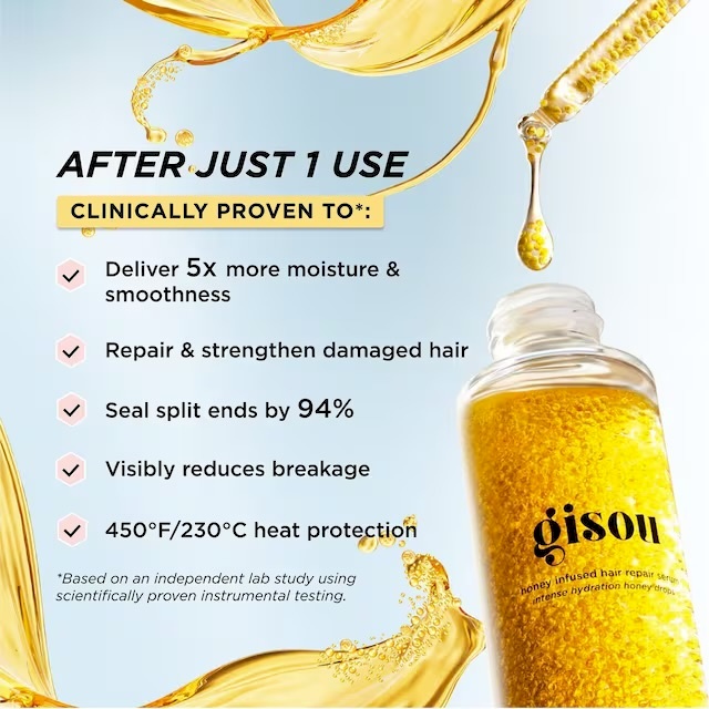 gisou honey infused hair repair serum 30ml