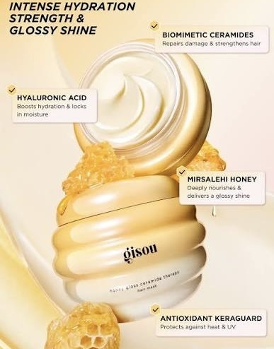 gisou Honey Gloss Ceramide Therapy Hydrating Hair Mask