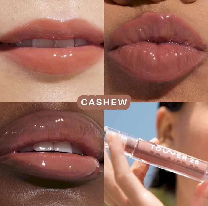 Tower 28 shine on milky lip jelly