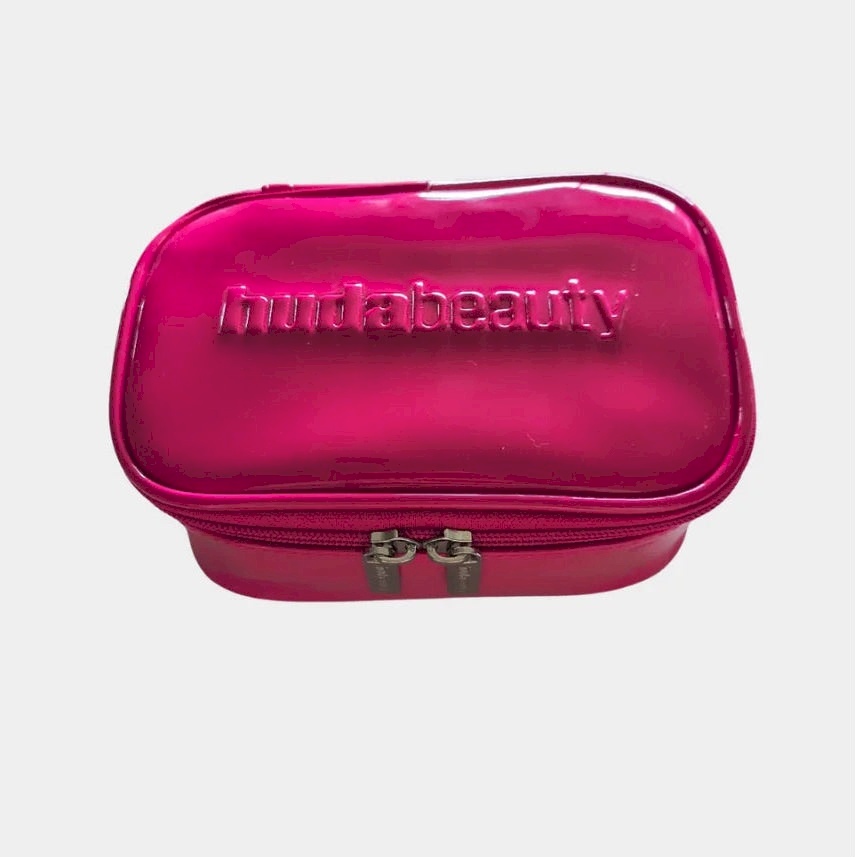 huda beauty pink makeup bag set - 2pc