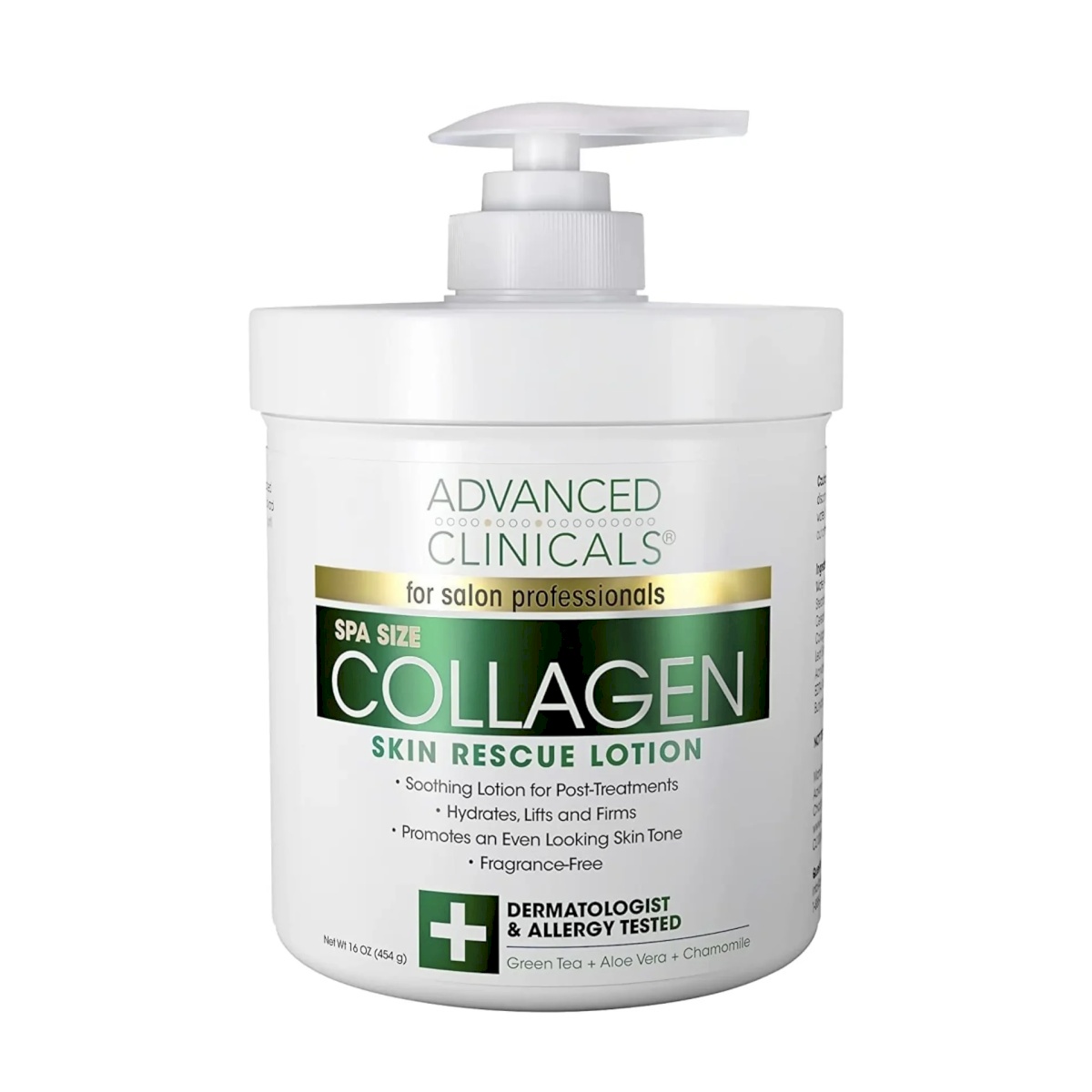 Advanced Clinicals Collagen Skin Rescue Lotion (454 g)