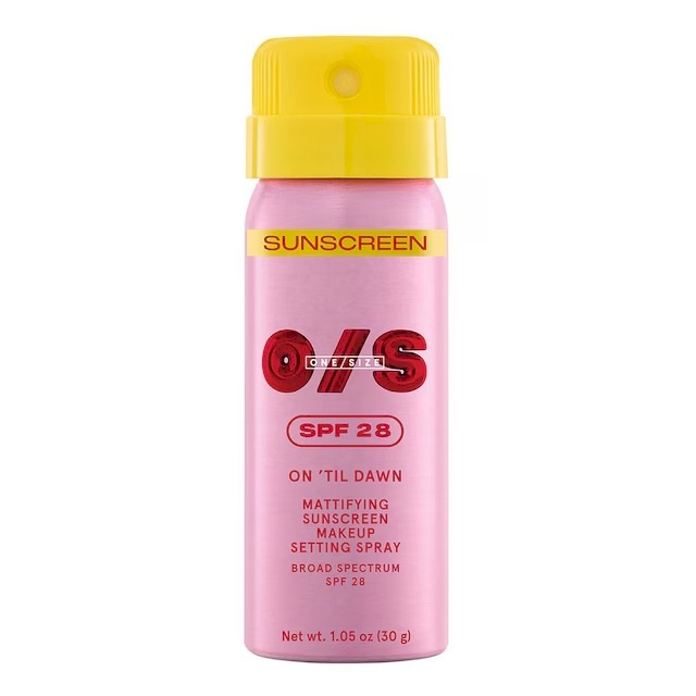 Onesize On 'Til Dawn Mattifying Sunscreen Makeup Setting Spray SPF28