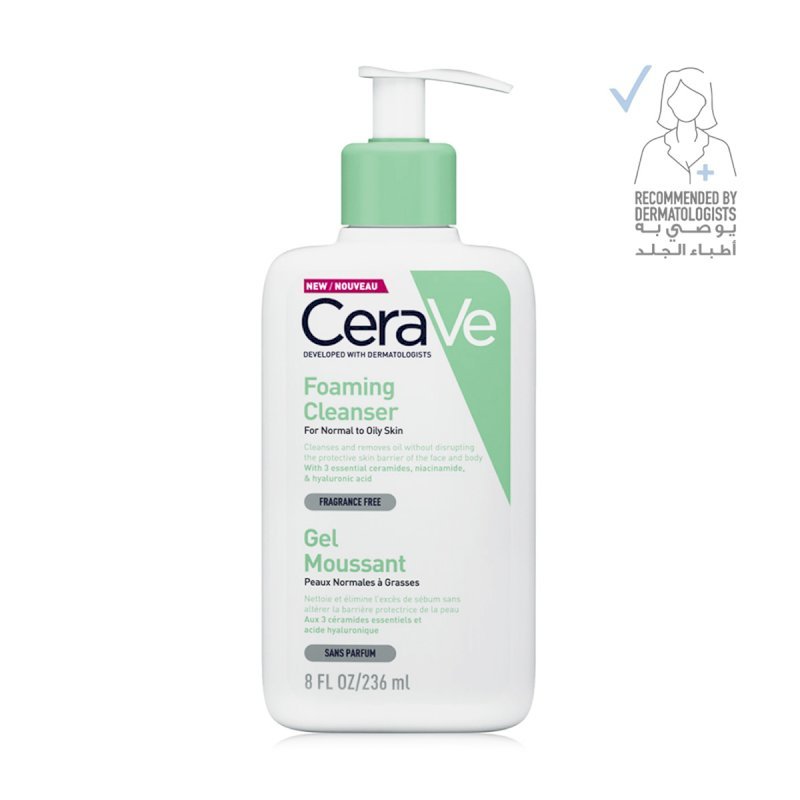 Cerave Foaming Facial Cleanser for normal to oily skin