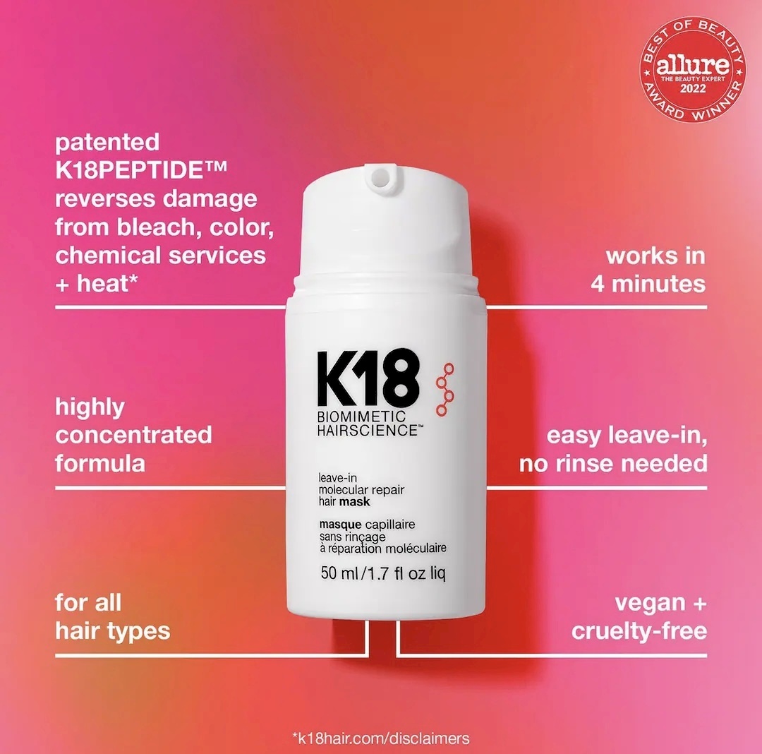 K18 Leave-In Molecular Repair Hair Mask