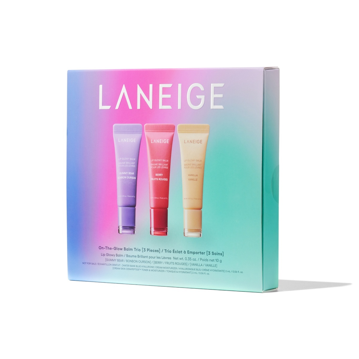 laneige lip glowy balm set