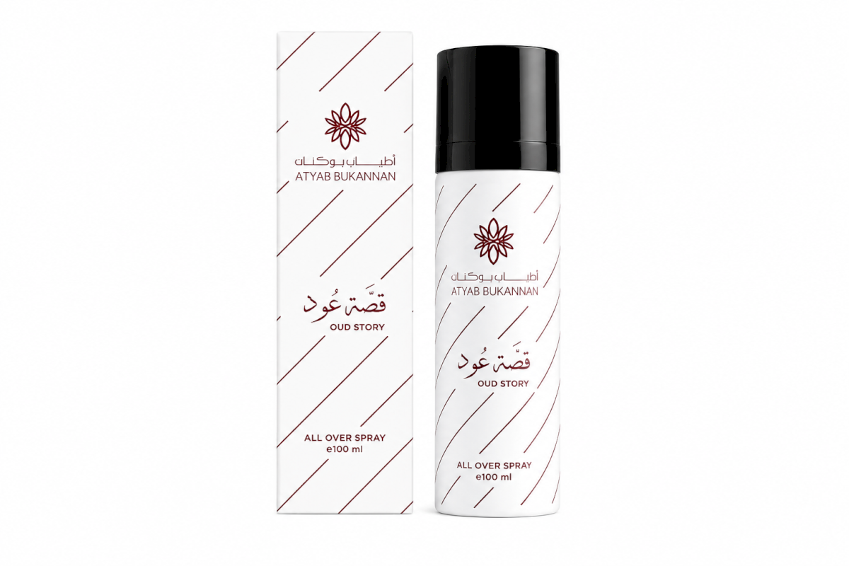 Atyab bukannan oud story all over spray 100ml