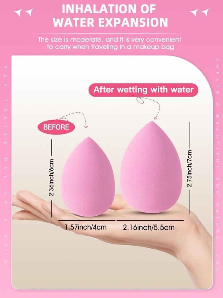 1pc beauty blender - pink