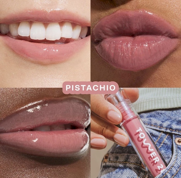 Tower 28 shine on milky lip jelly