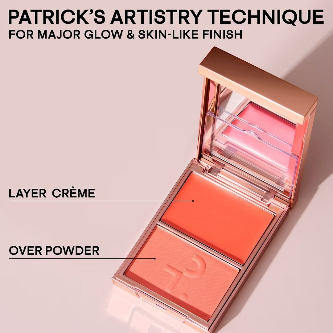 Patrick ta Major Headlines Double-Take Crème & Powder Blush Duo