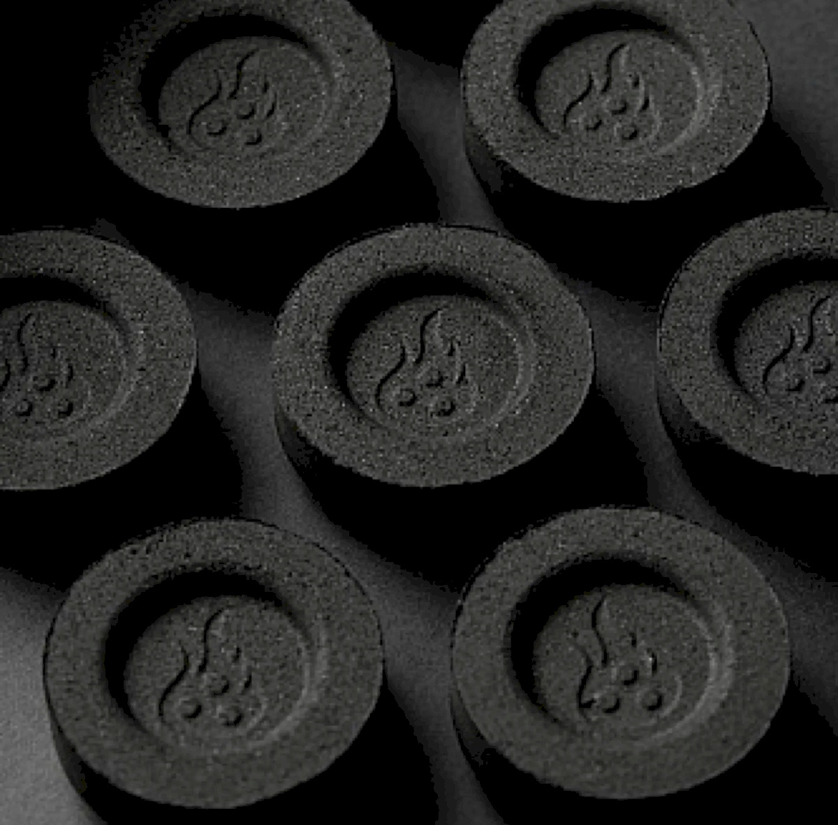 Wadi halfa charcoal size 33mm - 60pcs