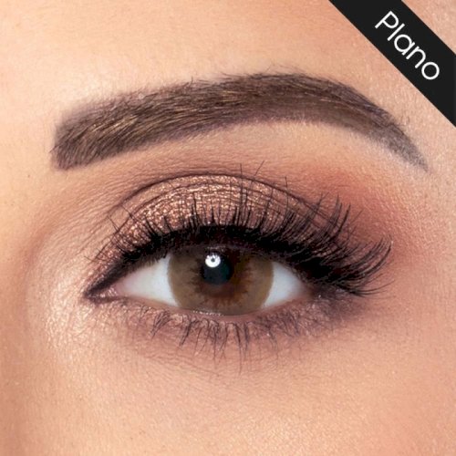 Amara monthy plano contact lenses - mocca