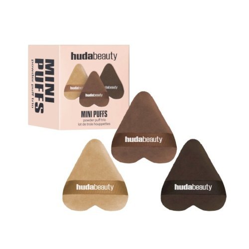 huda beauty mini puffs powder puff trio