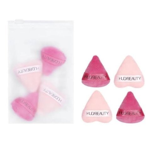 huda beauty powder puff set-4pc