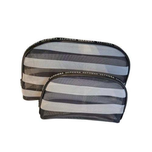 sephora striped half moon pouch set 2pcs