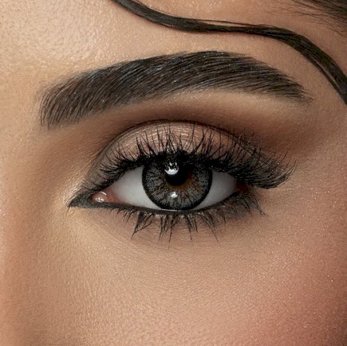 Amara montly plano contact lenses - charcoal gray