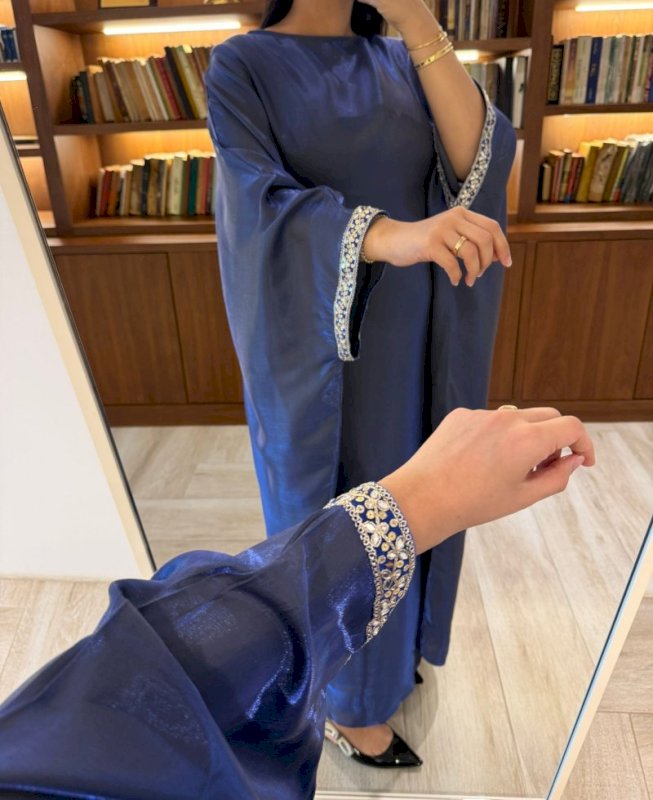 Royal blue jalabiya 5 141