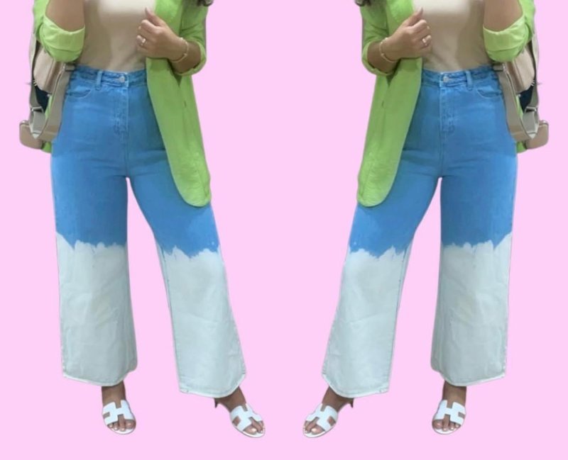 Blue x White Jeans 21 095